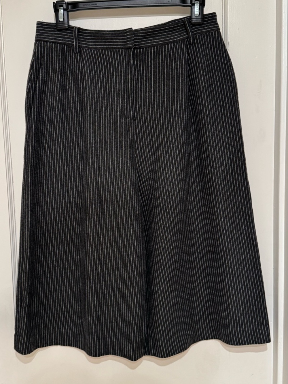Tibi Tibi Pinstripe Wide-Leg Cullotes